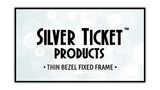 S7-169110-FLARE Silver Ticket Products Thin Bezel, 110" Diagonal, 16:9 Cinema Format, 4K Ultra HD Ready, HDTV (6 Piece Fixed Frame) Projector Screen, UST Ultra Short Throw ALR Ambient Light Rejecting Material
