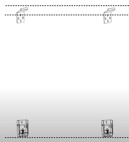 3 1/8"(8cm) or 4"(10cm) Frame Mounting Brackets