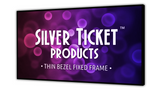 S7-169135-HC Silver Ticket Products Thin Bezel, 135" Diagonal, 16:9 Cinema Format, 4K Ultra HD Ready, HDTV (6 Piece Fixed Frame) Projector Screen, High Contrast Grey Material