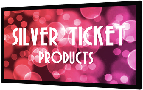 STR-169165-AGS Silver Ticket, 165" 16:9 4K / 8K Fixed Frame Projector Screen, AGS Dark Grey Material