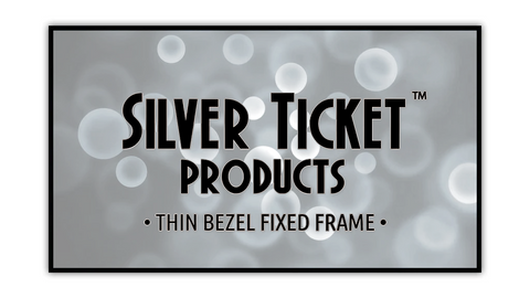 S7-169120-ECLIPSE Silver Ticket Products Thin Bezel, 120" Diagonal, 16:9 Cinema Format, 4K Ultra HD Ready, HDTV (6 Piece Fixed Frame) Projector Screen, UST Ultra Short Throw ALR Ambient Light Rejecting Material