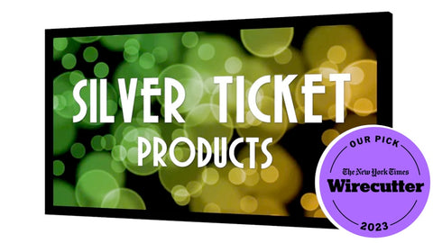 STR-169100 Silver Ticket, 100" 16:9 4K / 8K Fixed Frame Projector