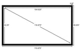 STR-21117-WAB Silver Ticket, 117" Diagonal, 2.0:1 Cinema Format, 4K Ultra HD & HDR Ready, HDTV (6 Piece Fixed Frame) Projector Screen, Woven Acoustic Material
