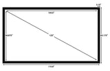 STR-169120-WVS Silver Ticket, 120" Diagonal, 16:9, 4K Ultra HD & HDR Ready (6 Piece Fixed Frame) Projector Screen, WVS Woven Acoustic Material with Black Backing