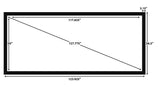 STR-235125-WVS Silver Ticket Products 127.75" Diagonal, 2.35:1 Cinematic, Anamorphic 4K Ultra HD & HDR Ready (6 Piece Fixed Frame) Projector Screen, WVS Woven Acoustic with Black Backing