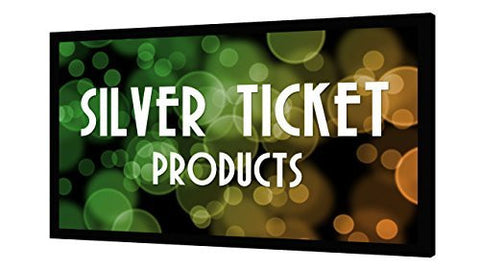 STR-169150 Silver Ticket, 150" 16:9 4K / 8K Fixed Frame Projector Screen, White Material