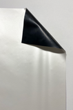 Silver Ticket Products Solid Front Projector Screen Material High Gain White Front / Black Backing - RAW Material 2.2 Gain HDTV 4K / 8K