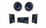 Silver Ticket Products 8" Surround Sound Audio Speaker System In Wall & Ceiling Flush