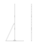 Stand10 Silver Ticket Products Leg Stand Kit for Fixed Frame Screens