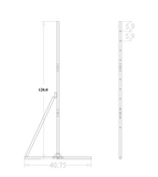 Stand10 Silver Ticket Products Leg Stand Kit for Fixed Frame Screens