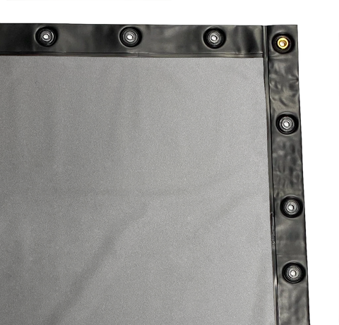 LVS10-6x18-3 Finished Edge Large Venue Screens - Silver Front Projection 10'-6"x18'-3"